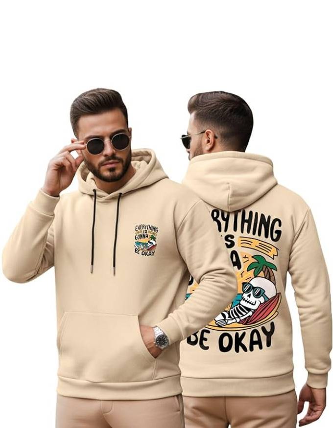 Men's Stylish Typographic Printed Sweatshirt