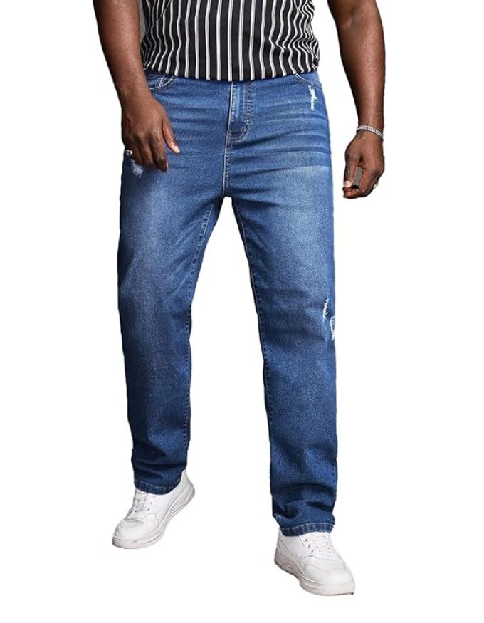 Men’s Solid Stretch Jeans | Comfortable Stylish Denim